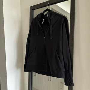 Athleta Black Zip Up Hooded